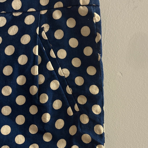 J. Crew High Waist Polka Dot Shorts - Navy and White - Picture 4 of 13